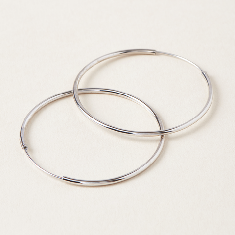 Boucles d'Oreilles Romy Placage Or Blanc Midi34