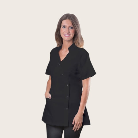 Stylish black spa jacket small #TECHJAKPKTBKSMC