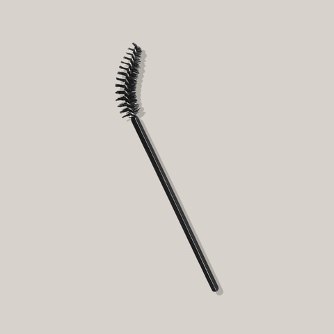 Disposable curved mascara applicator 25/bag #SLMASCURAPPC