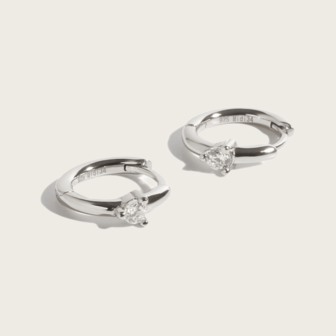 Midi 34 - Lana earring white gold plating 14
