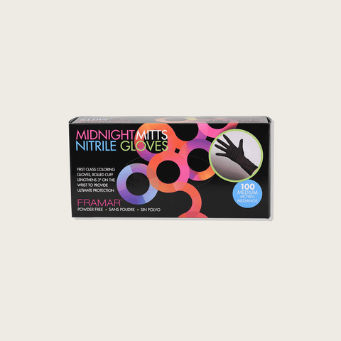 Gants En Nitrile Moyen Midnight Mitts - Protection Professionnelle et Confort Inégalé