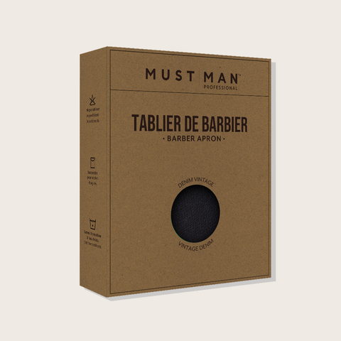 Tablier de barbier en denim - Beaute Star prod B2C