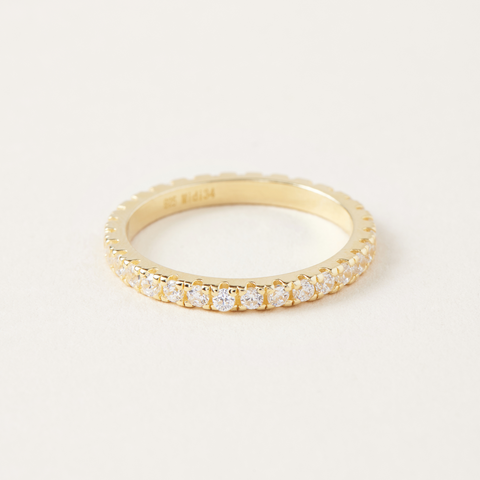Myriam ring with yellow gold plating