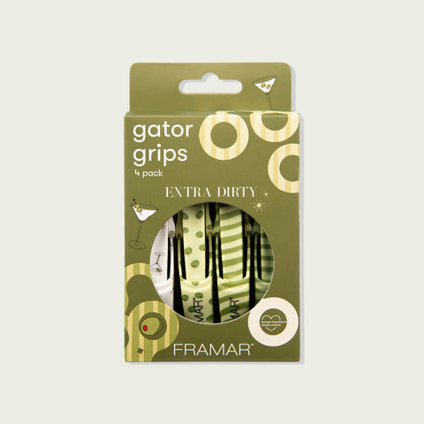 Ensemble de pinces Gator Grips extra dirty de la marque Framar, outils professionnels pour la manipulation précise.