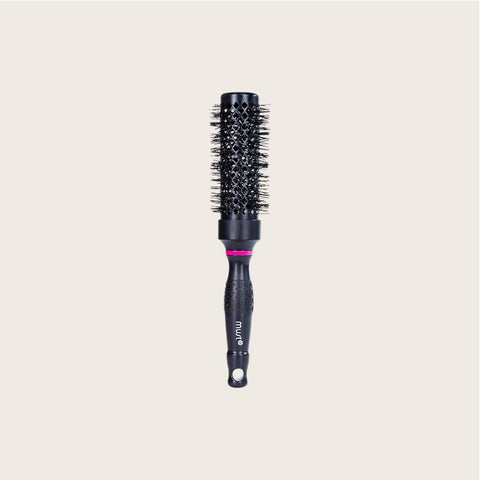 Round brush charcoal and ceramic33mm Charmic