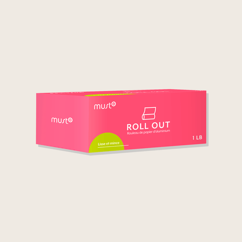 Rouleau papier aluminium lisse mince 1lb