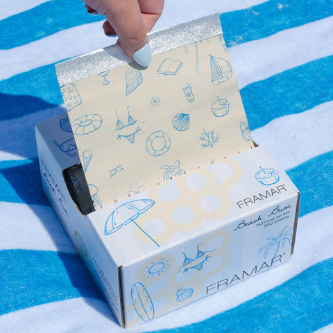 Feuilles d'aluminium Framar Beach Bum, 500 feuilles 5"x11", panneau professionnel pour usage en salon ou atelier.