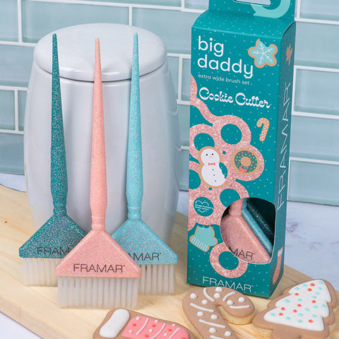 FRAMAR - Ensemble de pinceaux de coloration Glitter Big Daddy