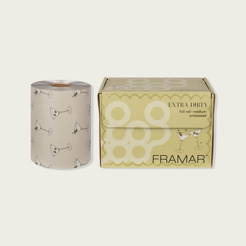 Rouleau gaufré Framar pro_space, modèle extra dirty, 320 pieds, texture épaisse pour effets créatifs en coiffure.