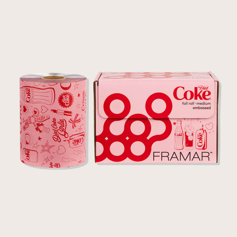 Rouleau gaufré Framar pour décoration de gâteaux, modèle Diet Coke, 320 pi, design texturé pour pâtisserie créative.