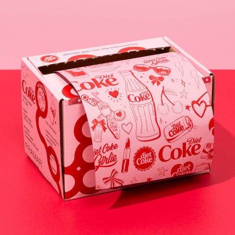 Rouleau gaufré Framar pour décoration de gâteaux, design Diet Coke, 320 pi, outil professionnel pour pâtisserie.