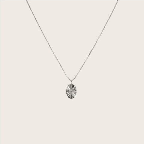Chaîne Olga placage or blanc 14k