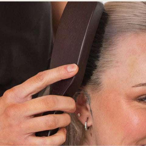 Brosse en poils de sanglier Framar pour cheveux, outil de coiffure avec poils naturels pour démêler et styling efficaces
