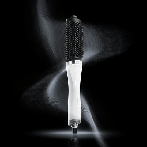 GHD - Brosse chauffante Duet blanche