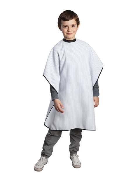 Kid size striped cutting cape #BESKIDBARUCC