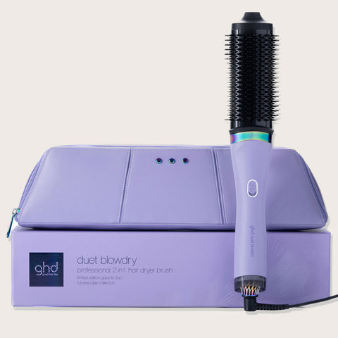 GHD - Fer plat stylisant chauffant Duet 2 en 1 et étui édition limitée violet