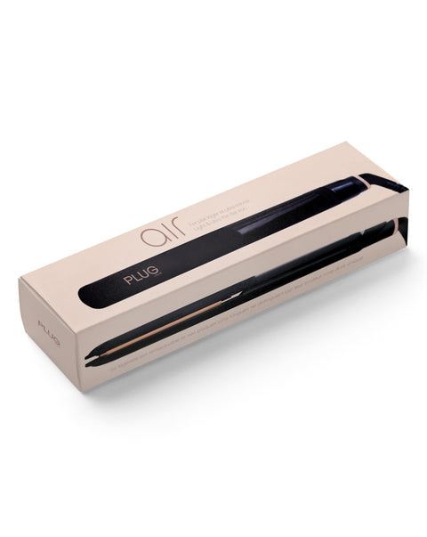 Sleek black light & ultra-thin flat iron 1”
