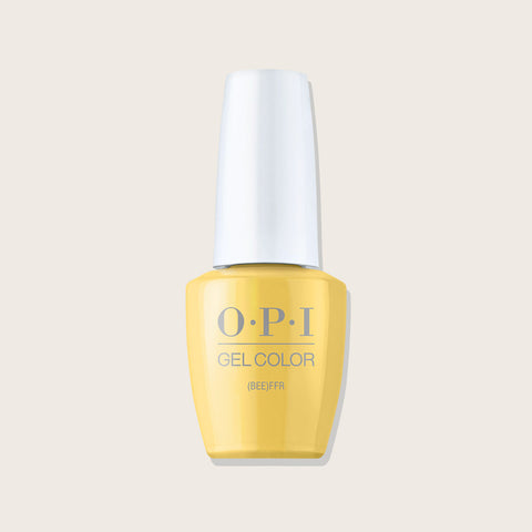 Vernis gel OPI Gelcolor Bee, finition brillante pour la beauté des ongles, image montrant la couleur et la texture du produit