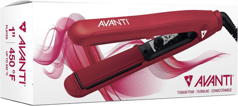 Red Titanium/Tourmaline/Ceramic Flat Iron 1’’