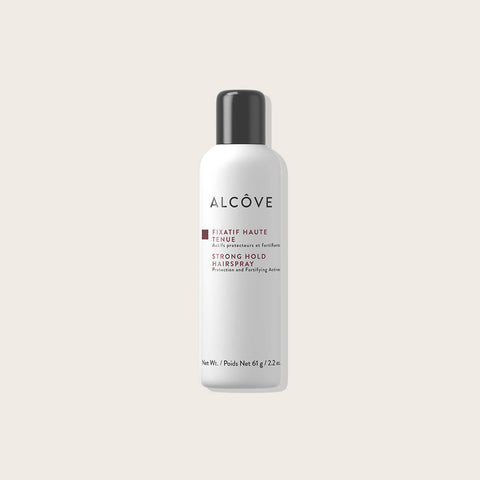 Spray fixatif pour cheveux Alcôve Haute Tenue 61 g, vaporisateur en spray pour un maintien longue durée.