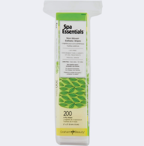LINGETTES ESTHÉTIQUE SPA ESSENTIALS 2"X 2" (200/PQ)