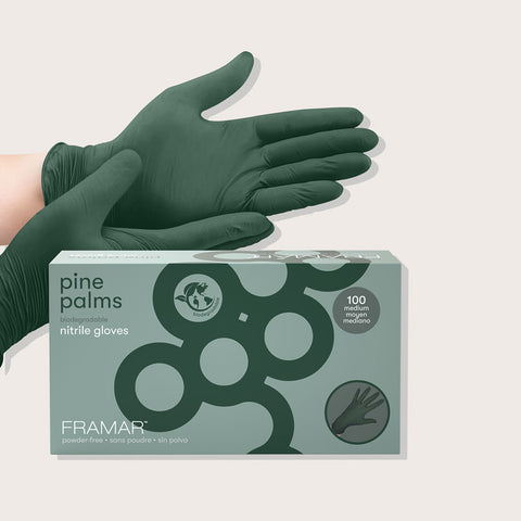 Pine Palms Biodegradable Nitrile Gloves 100 Count Small