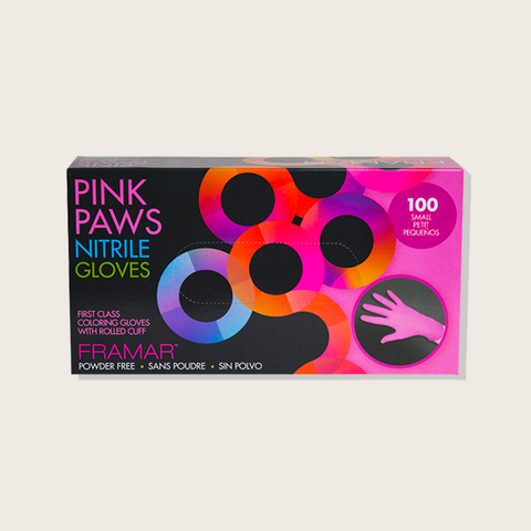 Gants en Nitrile Pink Paws – Petit – 100 Unités