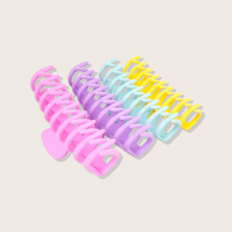 Pinces Claw Couleur Pastel – 4/Pqt Framar