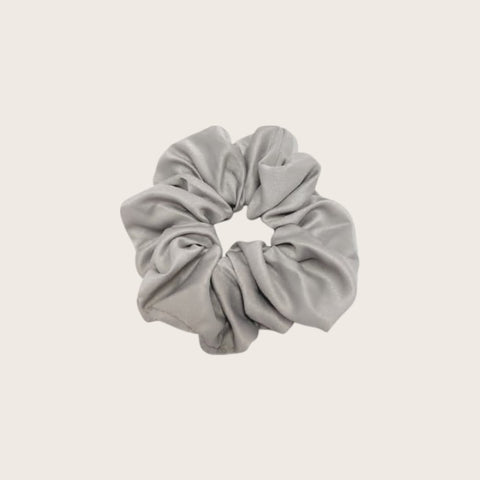 Élastique pour cheveux Scrunchie gris
