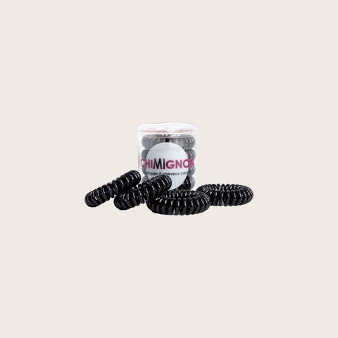 (BOX/4) BLACK CHIMIGNON ELASTIC
