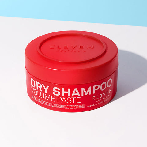 Pâte de shampooing sec pour cheveux de la marque Eleven Australia, 85 ml, texture blanche et format pratique.