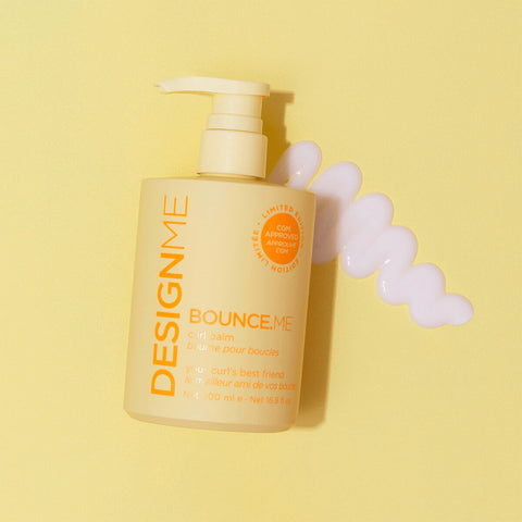 Baume boucles DESIGN.ME BOUNCE.ME pour cheveux bouclés, texture crémeuse, 500 ml, soin pour définir et hydrater les boucles