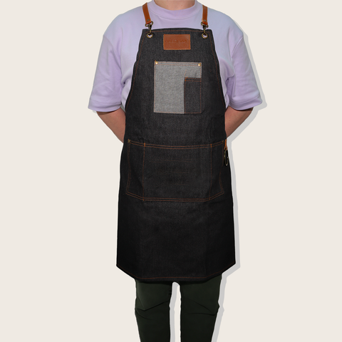 Denim Barber Apron
