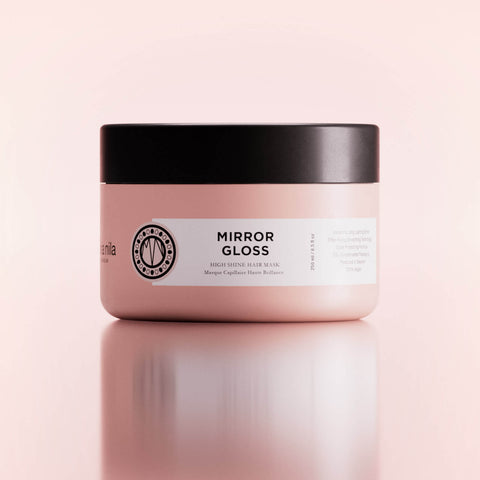 Masque pour cheveux Maria Nila Mirror Gloss, masque de 250 ml pour une brillance intense et éclatante des cheveux.