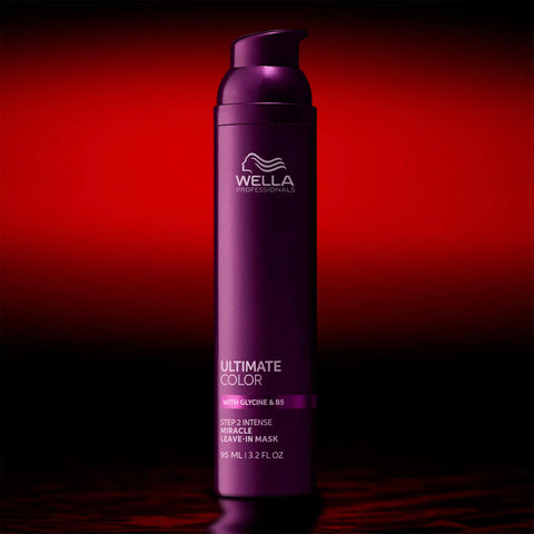 Masque sans rinçage Miracle Ultimate Color de Wella Professionals pour cheveux, flacon de 95 ml, soin capillaire nourrissant