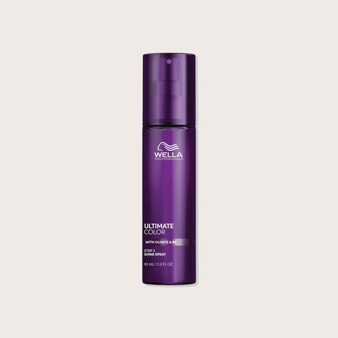 Spray lustrant pour cheveux Wella Professionals Ultimate Color, 95 ml, idéale pour renforcer la brillance et la couleur des cheveux.