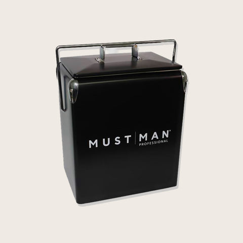 Must Man - Glacière rétro noir mat 17L