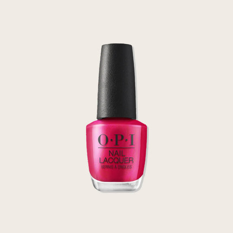 Vernis à ongles OPI "It’s All Greek to Me" dans un flacon violet avec bouchon noir, pour la beauté des ongles.