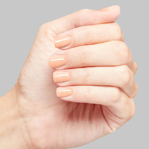 Vernis à ongles OPI Pear Clutching Behavior NLS049 avec finition nacrée, application lisse et couleur perle élégante.