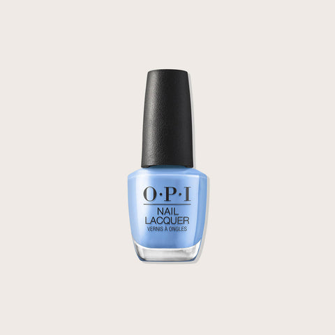 Vernis à ongles OPI Blue Them All Away NLS058, couleur bleue brillante pour la beauté des ongles.