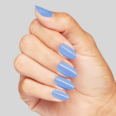 Vernis à ongles OPI Blue Them All Away NLS058, finition brillante et couleur bleue éclatante, pour une manucure élégante.