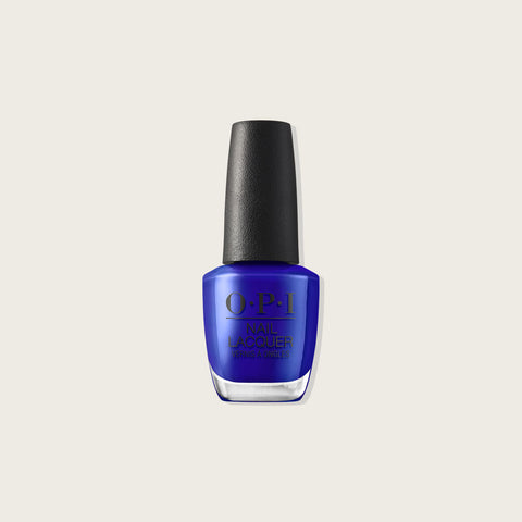 Vernis à ongles OPI Catch a Wave of Happiness, couleur bleue vive, finition brillante, pour beauté des ongles.