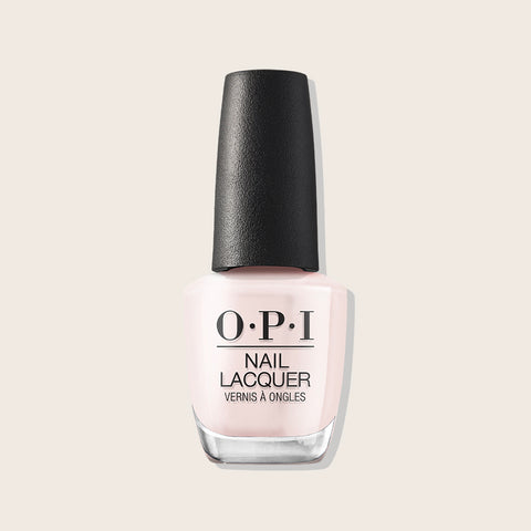 Vernis à ongles OPI Pink In Bio, couleur rose naturel, dans le flacon avec étiquette, pour la beauté des ongles.
