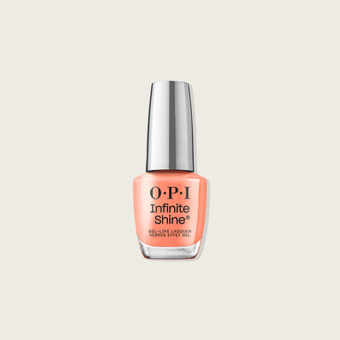Verre à ongles OPI INFINITE SHINE You're One in a Melon, couleur orange vif pour beauté des ongles.