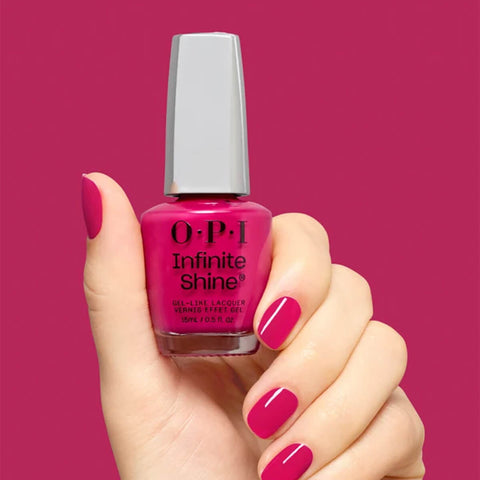 Verre à ongles OPI Infinite Shine Koala Bear-y avec fini brillant pour une manucure élégante.