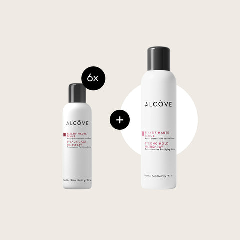 ALCÔVE -  Promotion 6x fixatifs Haute Tenue 42 g + 1x fixatif Haute Tenue 210 ml gratuit