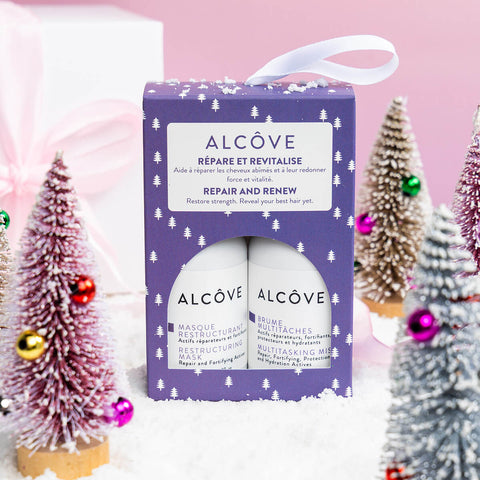Coiffure festive avec un ornement pour cheveux Alcôve, design élégant pour les fêtes, en image.