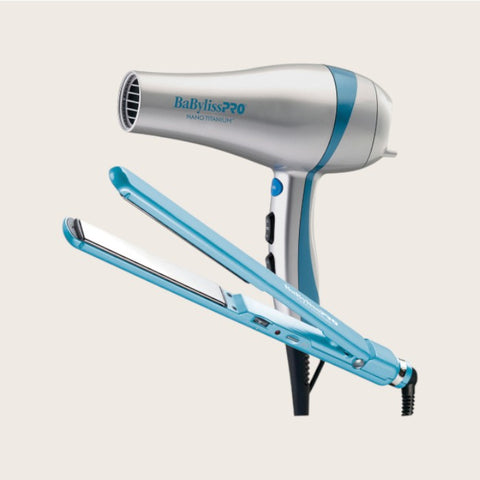 BABYLISSPRO - Duo séchoir et fer plat ultra mince | BNTPP51C