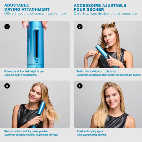 BABYLISSPRO – Promotion 1x Style Switch Hair Dryer + 1x Free Curling Attachment