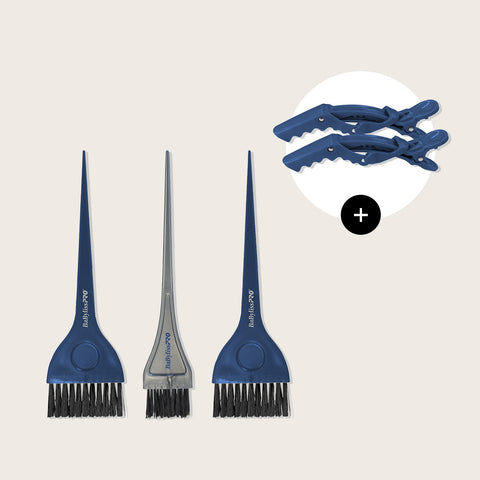 Ensemble de teinture et pinces BabylissPro Twilight, outil de coiffure avec pince à coloration, pour coloration capillaire précise.